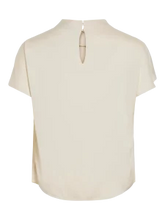 Vila - Elmina Funnel Neck Top in Birch